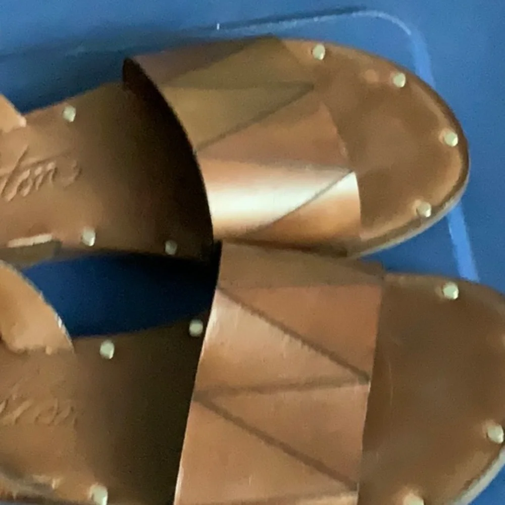 Women’s, Brighton, Leather, Asbury Sandals, Color Carmel, Size 7 - Picture 4 of 5